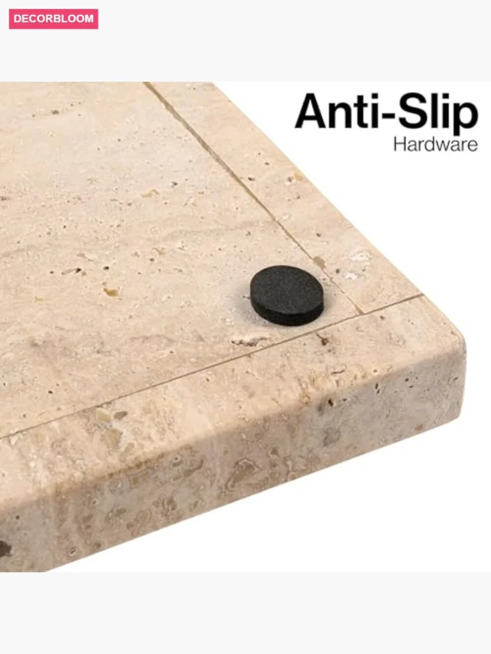12x6 Luxe Stone Marble Vanity Tray for Storage and Decor